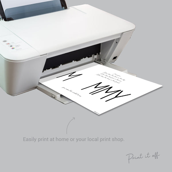 You Mean The World To Me / Mother's Day Poem / Mommy Mummy / Handprint Art / Kids Baby Toddler / Keepsake Craft DIY Gift Card Print 0186