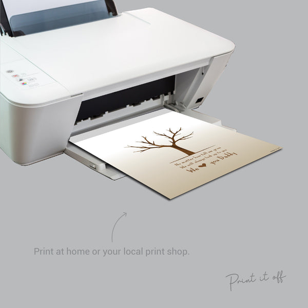 No Matter How Tall We Grow / Tree Handprint Art Craft / Fathers Day Daddy Dad / Kids Baby Toddler Keepsake / Print Card Gift Printable 0024