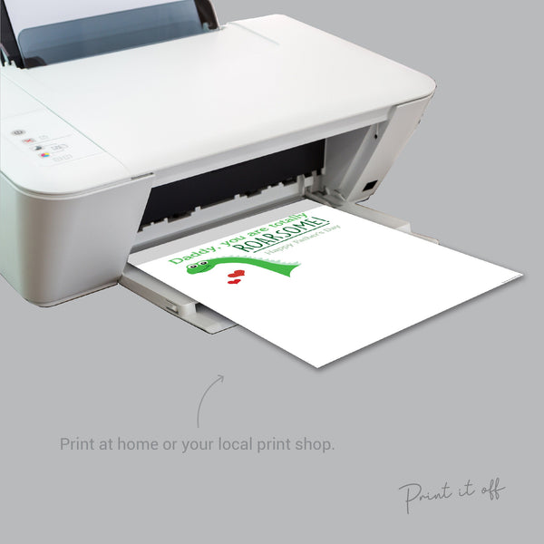 Handprint Art / Daddy you are totally Roarsome / Kids Handprint Craft / Dinosaur Keepsake / Dad Happy Father's Day / Gift DIY Dad Print 0259