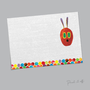 The Hungry Caterpillar / Handprint Footprint DIY Art Craft / Kids Toddler Baby Keepsake / First Birthday Party Card / Print it Off 0127