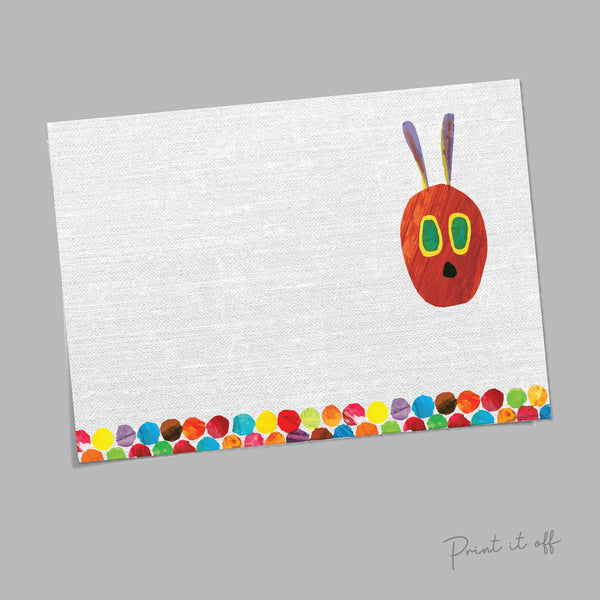 The Hungry Caterpillar / Handprint Footprint DIY Art Craft / Kids Toddler Baby Keepsake / First Birthday Party Card / Print it Off 0127