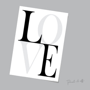 LOVE / Handprint Footprint Heart Love / Valentine's / Handprint DIY Craft Art / Baby Toddler / Keepsake Print / Nursery Wall Art Print 0158