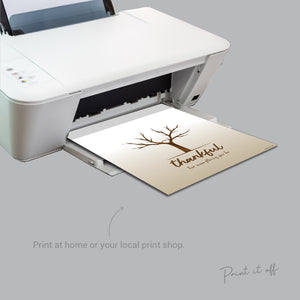 Thankful for Everything You Do Tree / Handprint Art Craft Print / Kids Baby Toddler Keepsake / Printable DIY Card Gift Memory Keepsake 0074