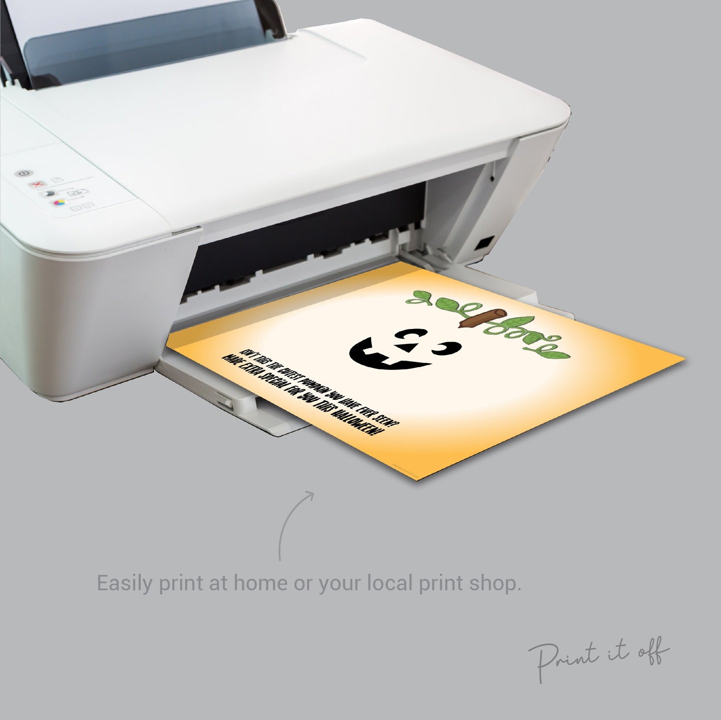 Cutest Pumpkin Handprint Keepsake / Halloween Pumpkin / Baby Toddler / Footprint Handprint Art Craft / Printable Card Print 0100