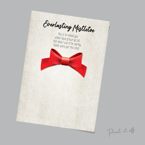 Everlasting Mistletoe Handprint / Baby Toddler Kids Art Craft / First Christmas Xmas / Printable Print Card /  Keepsake Memory 0104