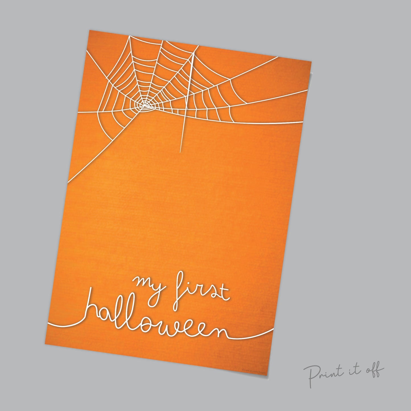 My First Halloween Keepsake / Hand Spider Web / Baby Toddler Craft Art / Happy Halloween / Footprint Handprint / Print 0058