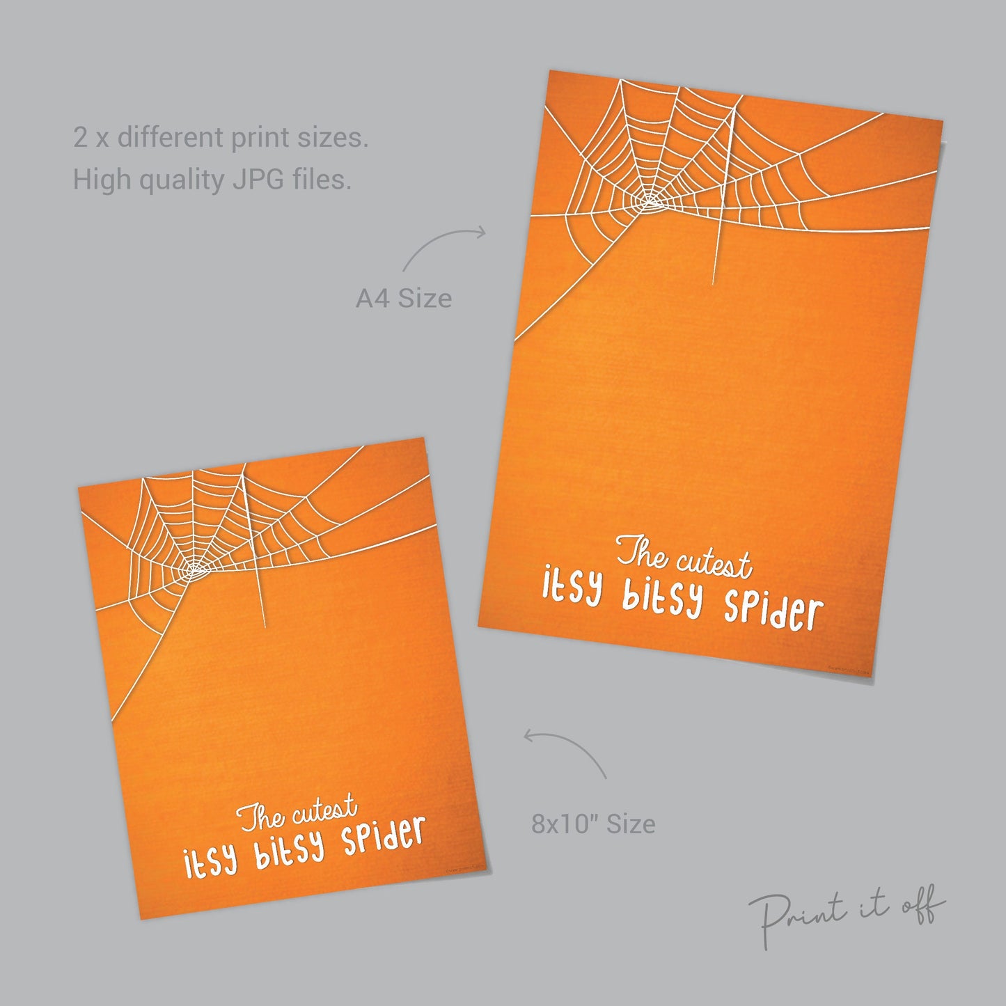 Cutest Itsy Bitsy Spider / Handprint Art / Halloween / Baby Toddler Kid / Handprint Art Craft Keepsake / Card Print Printable 0006