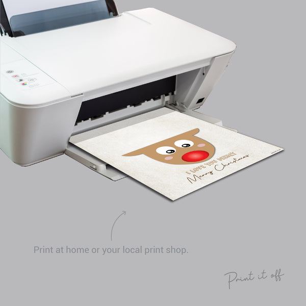 Love you Deerly / Merry Christmas Reindeer / Christmas Xmas Handprint Art / Baby Toddler Hands / Craft Keepsake Print Card 0103