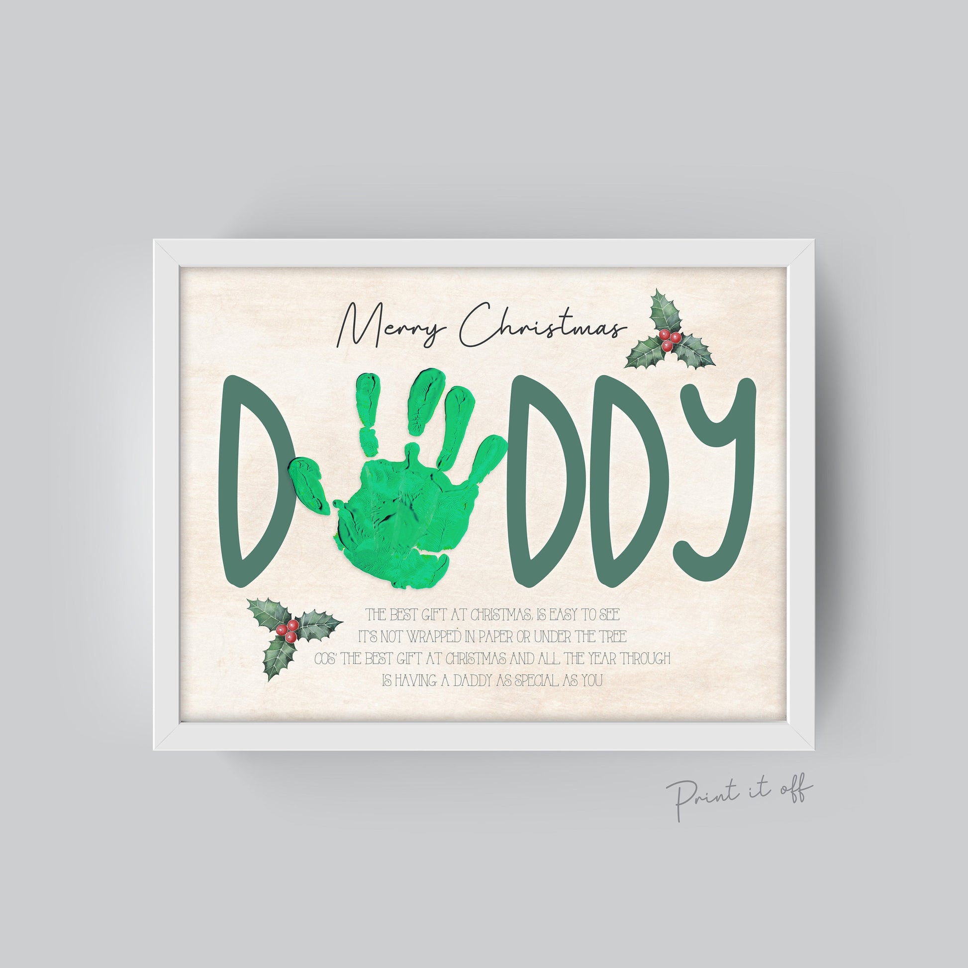 Handprint Keepsake Family Hand Print Kit Included Family Hands Handprint  Art Personalised Family Print Mum Dad Gift From Kids 