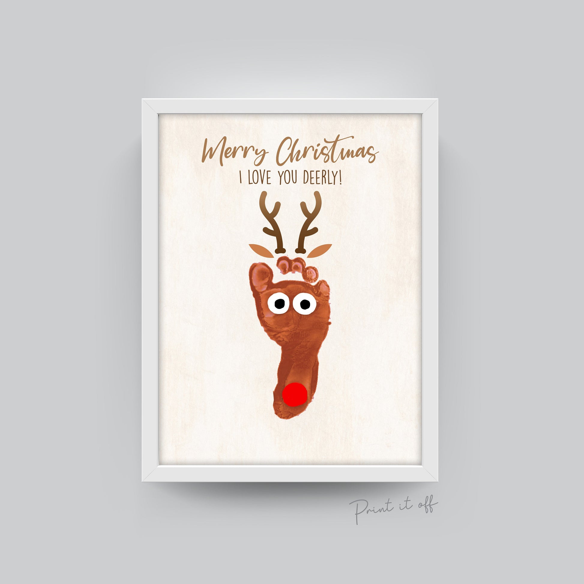 Christmas Footprint Reindeer PRINTABLE – PRINT IT OFF christmas-footprint-reindeer-printable-print-it-off