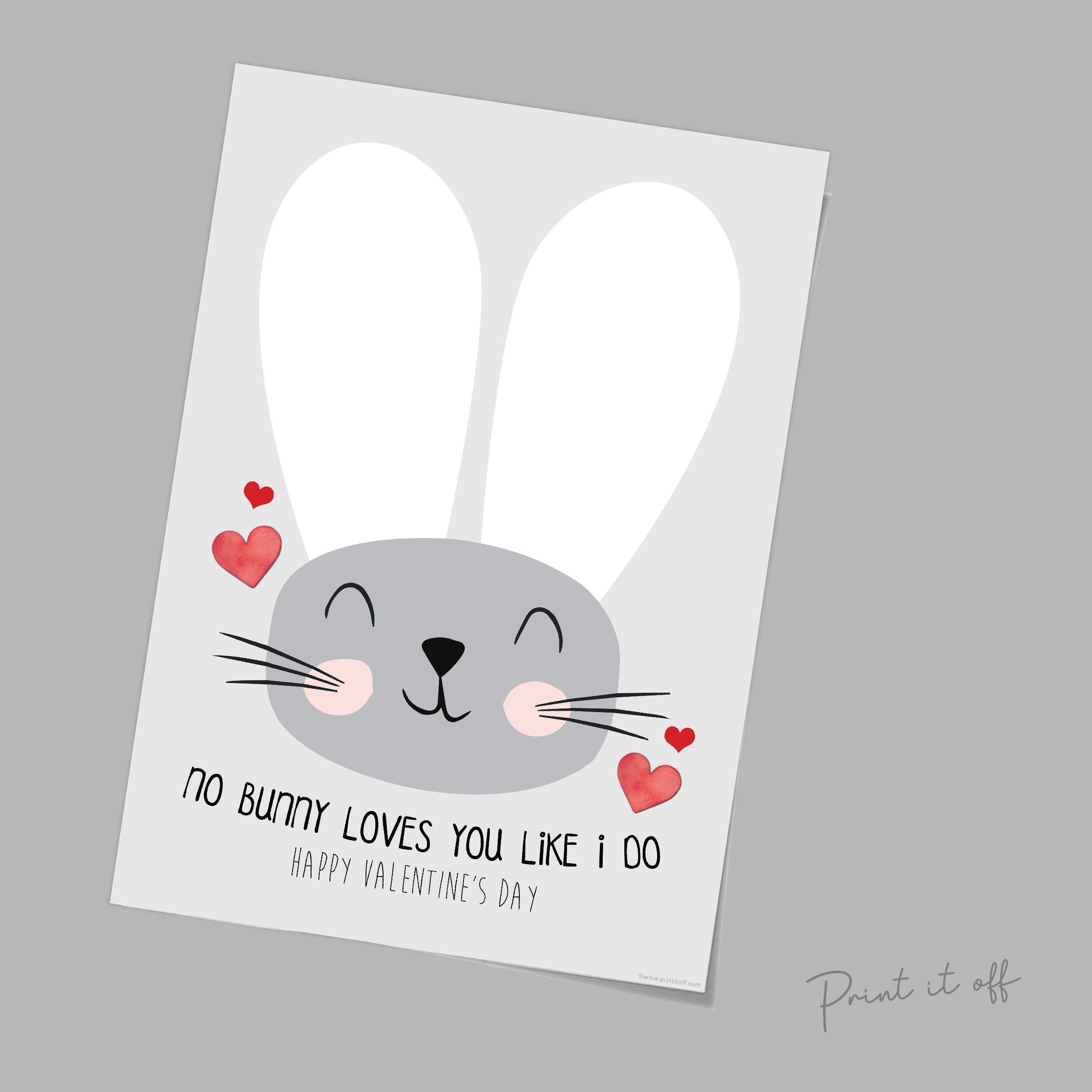 Key to My Heart, Valentine Red and White Bunny Rabbit, Made hotsell in America