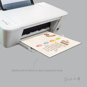 The Easter Bunny /  Footprint Foot Art Craft / Happy Easter Poem / Kids Baby Toddler / Activity Keepsake DIY Card / Print it off 0444