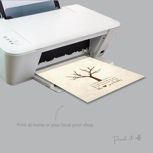 We Love You Daddy Tree / Handprint Footprint Art Craft / Fathers Day Dad / Kids Baby Toddler Keepsake / Card Gift DIY / Print It Off 0004