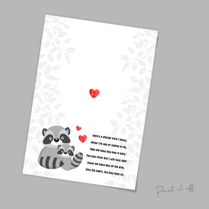 The Kissing Hand Book Racoon / First Day School Handprint Hand Art / Starting Kindergarten PreK Preschool / Child Kids Teacher / PRINT 0561