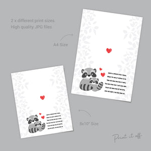 The Kissing Hand Book Racoon / First Day School Handprint Hand Art / Starting Kindergarten PreK Preschool / Child Kids Teacher / PRINT 0561
