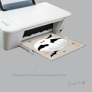 Halloween Handprint Footprint Art Craft / Baby Kids Child Toddler / Activity Wall Prints Printable Memory Keepsake Decor Decorations 0581