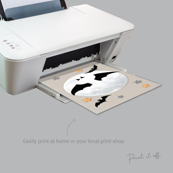 Halloween Handprint Footprint Art Craft / Baby Kids Child Toddler / Activity Wall Prints Printable Memory Keepsake Decor Decorations 0581