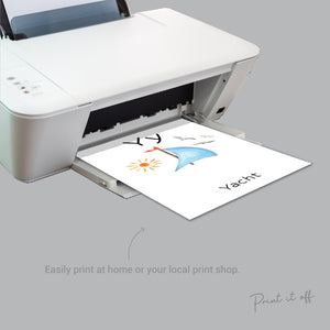 A-Z ABC Alphabet Handprint Craft Art Phonic Book / Baby Toddler Child / Letters Teacher Classroom Nursery Activity Card / Print It Off 0575