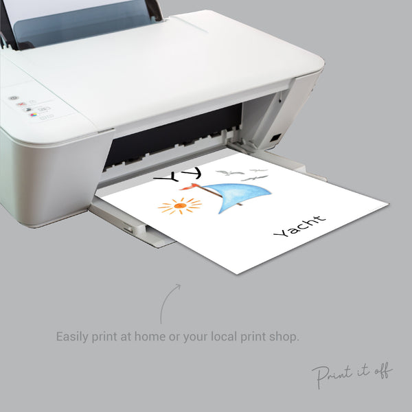 A-Z ABC Alphabet Handprint Craft Art Phonic Book / Baby Toddler Child / Letters Teacher Classroom Nursery Activity Card / Print It Off 0575