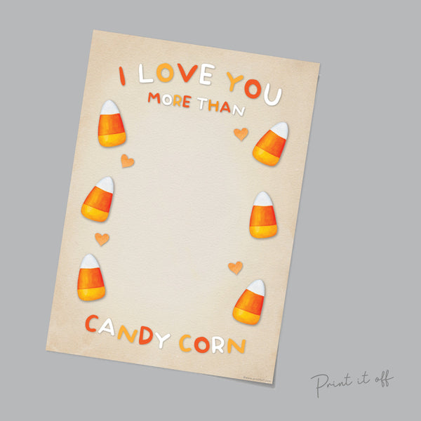 Candy Corn Halloween Footprint First 1st Baby Halloween Feet Art Craft Handprint Card Memory DIY Activity Gift Keepsake / Print It Off 0608