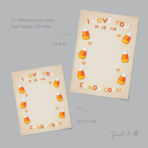 Candy Corn Halloween Footprint First 1st Baby Halloween Feet Art Craft Handprint Card Memory DIY Activity Gift Keepsake / Print It Off 0608