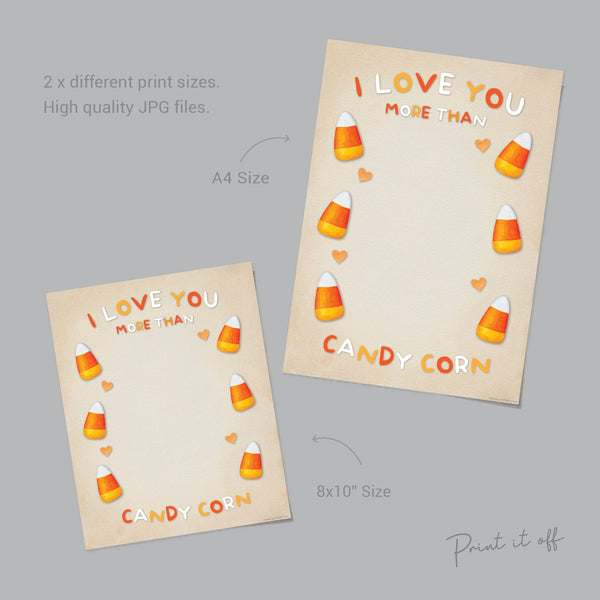 Candy Corn Halloween Footprint First 1st Baby Halloween Feet Art Craft Handprint Card Memory DIY Activity Gift Keepsake / Print It Off 0608