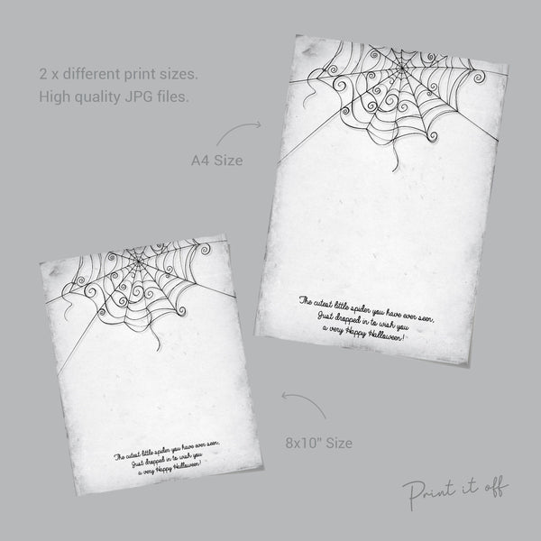 Halloween Spider Hand Handprint Footprint Art Craft / Kids Toddler Baby Card Gift Memory Activity Decoration Keepsake / Print It Off