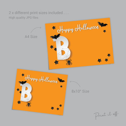 Boo Happy Halloween / Ghost Footprint Handprint Art Craft / Child Baby Card Memory Activity Keepsake Decor DIY Printable / Print It Off