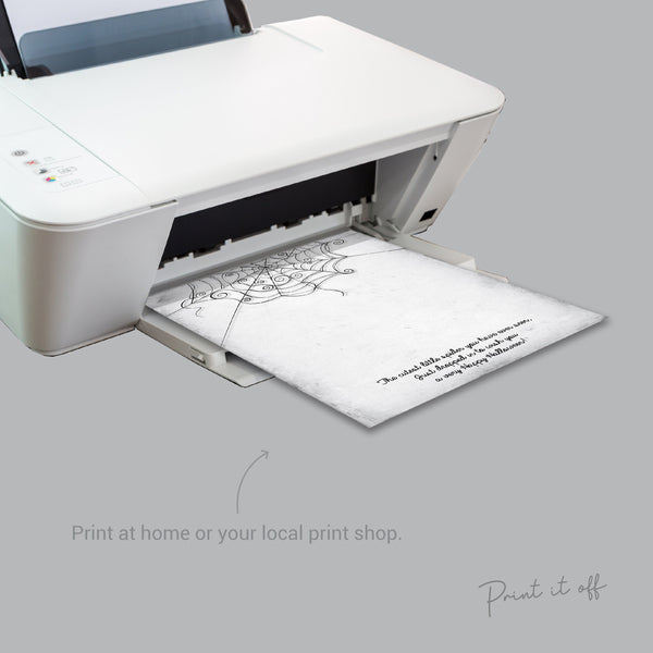 Halloween Spider Hand Handprint Footprint Art Craft / Kids Toddler Baby Card Gift Memory Activity Decoration Keepsake / Print It Off 0618