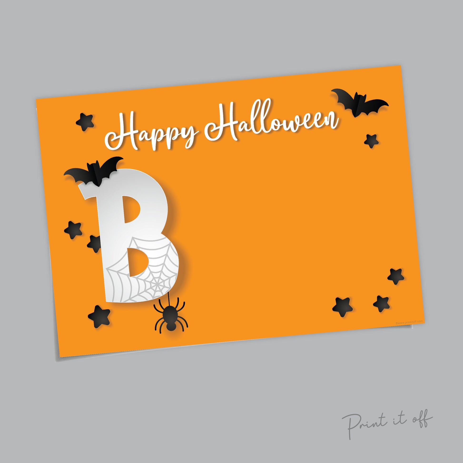 Boo Happy Halloween / Ghost Footprint Handprint Art Craft / Child Baby Card Memory Activity Keepsake Decor DIY Printable / Print It Off