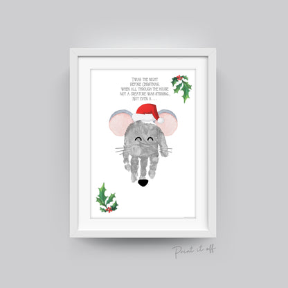 Mouse Christmas / Night Before Xmas Handprint Footprint Art Craft / Ba –  PRINT IT OFF