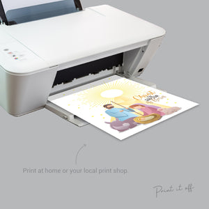 Christ is Born / Baby Jesus Christian Handprint Craft / Nativity Star Christmas Xmas / DIY Card Gift Sunday School / Print It Off 0657