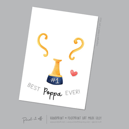 Trophy #1 Poppa Pop Handprint Art Craft