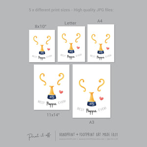 Trophy #1 Poppa Pop Handprint Art Craft