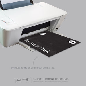 Too Cute to Spook Ghost Footprint Handprint Foot Hand Halloween Art Craft / Kids Toddler Baby DIY Memory Activity / Print It Off 0791