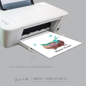 Hocus Pocus Witch Cauldron Footprint Handprint Foot Hand Halloween Art Craft / Kids Toddler Baby DIY Memory Activity / Print It Off