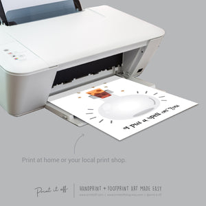 I Put a Spell On You Witch Footprint Handprint Foot Hand Halloween Art Craft / Kids Toddler Baby DIY Memory Activity / Print It Off