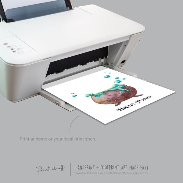 Halloween Pack - Handprint Footprint Foot Hand Art Craft / Kids Toddler Baby DIY Memory Activity / Print It Off 0804