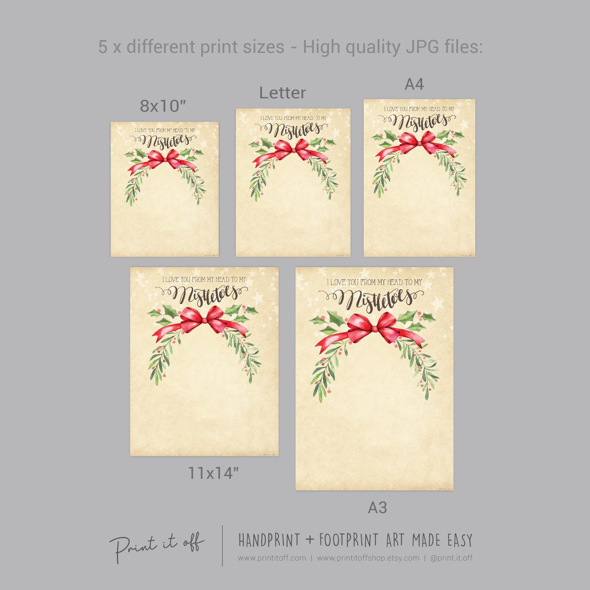 Mistletoes Footprint Foot Feet Art Craft / Christmas Xmas Kids Baby To – PRINT IT OFF mistletoes-footprint-foot-feet-art-craft-christmas-xmas-kids-baby-to-print-it-off