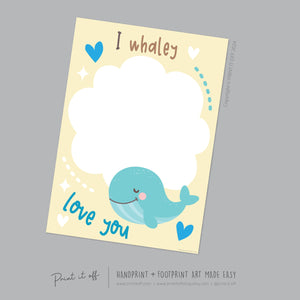 valentine's day handprint footprint art craft Print it off