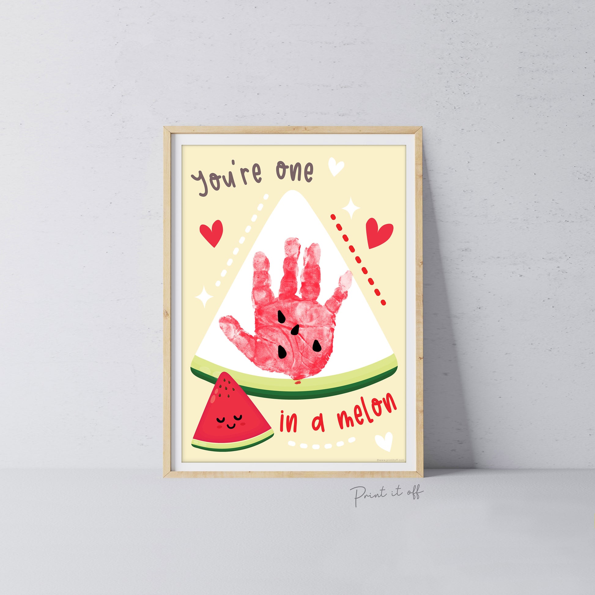 valentine's day handprint footprint art craft Print it off