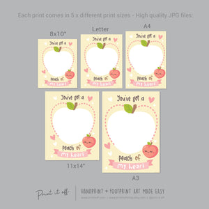 valentine's day handprint footprint art craft Print it off