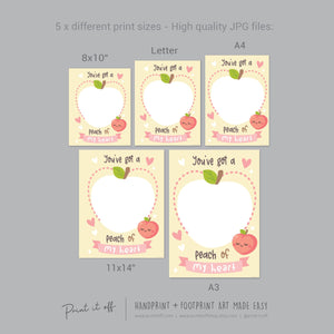 valentine's day handprint footprint art craft Print it off