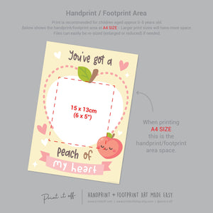 valentine&#39;s day handprint footprint art craft Print it off