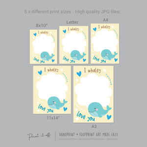 valentine's day handprint footprint art craft Print it off