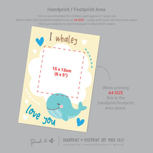valentine&#39;s day handprint footprint art craft Print it off