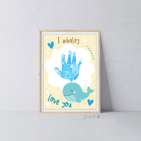 valentine's day handprint footprint art craft Print it off